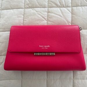 Kate Spade Grace Convertible Clutch Pink/Silver